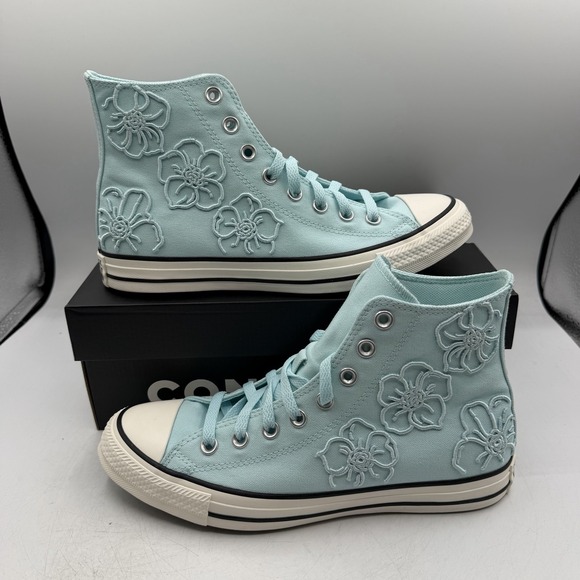 Converse Shoes - Converse Chuck Taylor All Star Hi Top Shoes Womens 9 Embroidered Floral A21409F